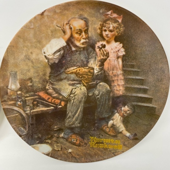 Bundle of 4 Norman Rockwell Collectible Plates - Picture 2 of 6